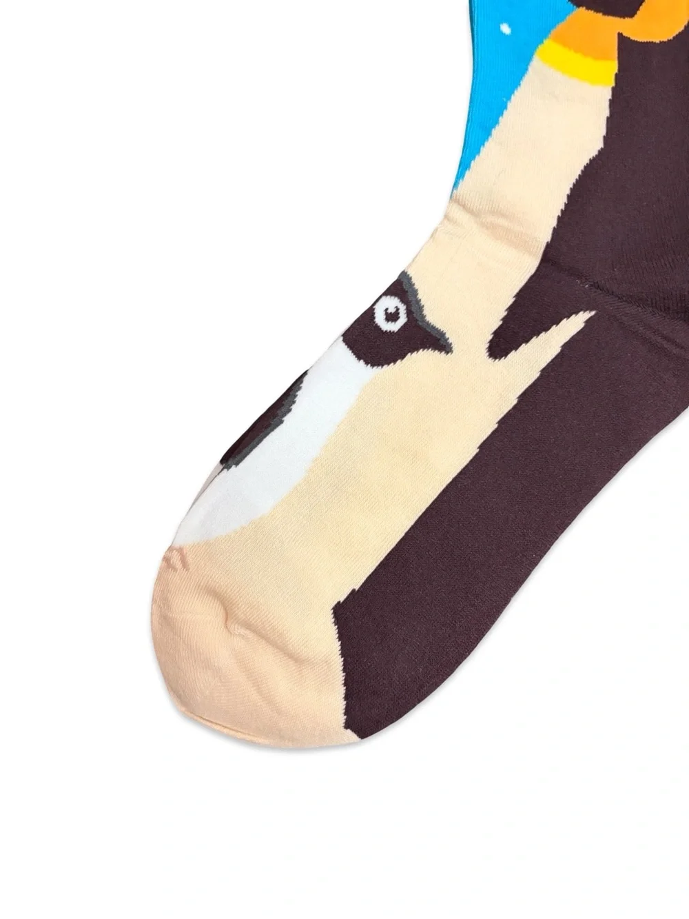 Penguin Novelty Crew Socks Blue One Size Fits Most